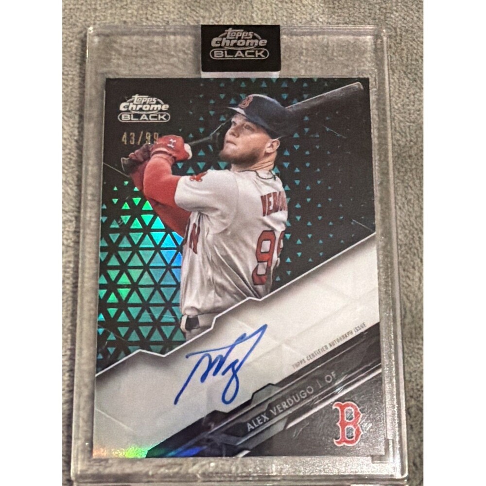 2020 Topps Chrome Black - Chrome Black Autographs Alex Verdugo #CBA-AV (AU)